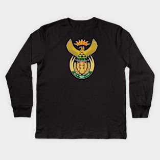 Heraldic coat of arms of South Africa Kids Long Sleeve T-Shirt